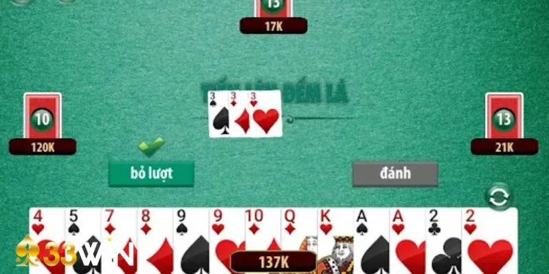 Hướng dẫn luật Đếm Lá Tiến Lên cơ bản